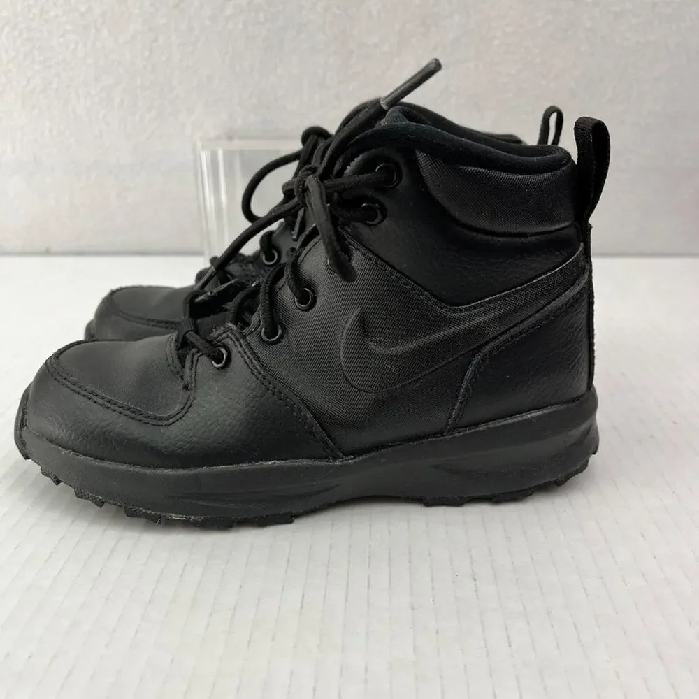 NIKE Shoes Boots Kids US 1Y Black Lace Up High Top Manoa LTR BQ5373-001